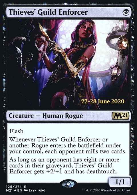 Thieves' Guild Enforcer, Core Set 2021 Promos #125s, Magic: The Gathering card