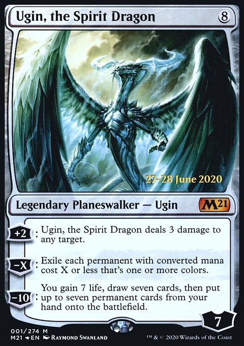 Ugin, the Spirit Dragon, Core Set 2021 Promos #1s, Magic: The Gathering card