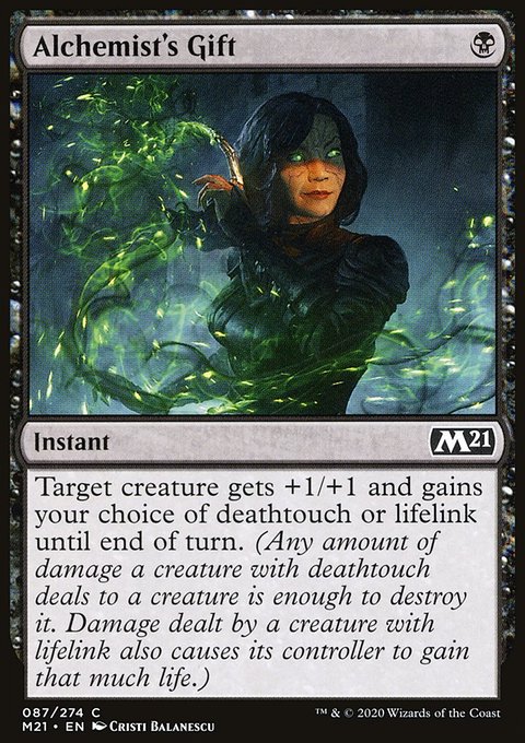 Alchemist's Gift, Core Set 2021 #87, Magic: The Gathering card