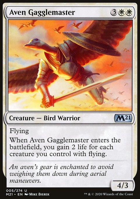 Aven Gagglemaster, Core Set 2021 #5, Magic: The Gathering card