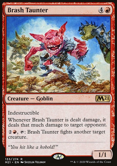 Brash Taunter, Core Set 2021 #133, Magic: The Gathering card