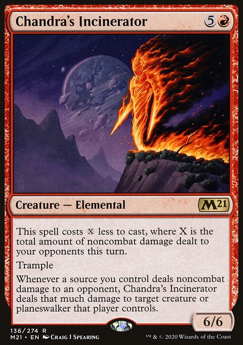 Chandra's Incinerator, Core Set 2021 #136, Magic: The Gathering card