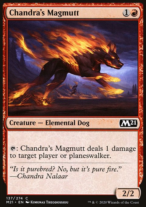 Chandra's Magmutt, Core Set 2021 #137, Magic: The Gathering card