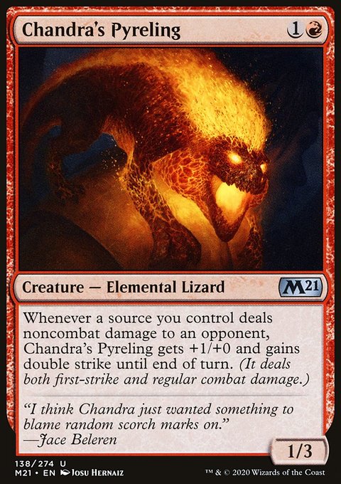 Chandra's Pyreling, Core Set 2021 #138, Magic: The Gathering card