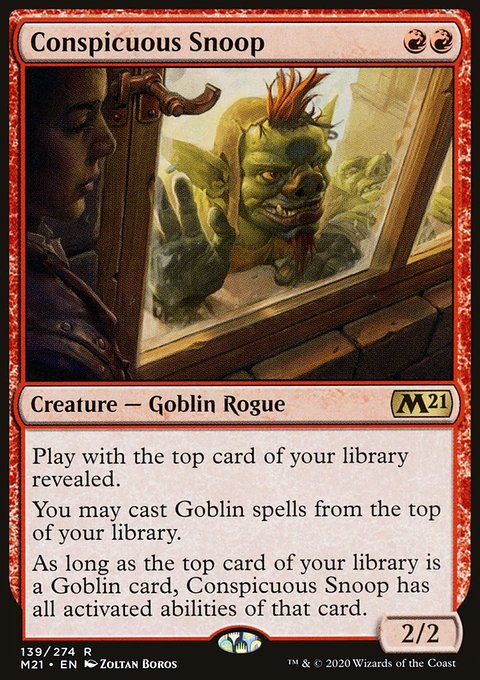 Conspicuous Snoop, Core Set 2021 #139, Magic: The Gathering card