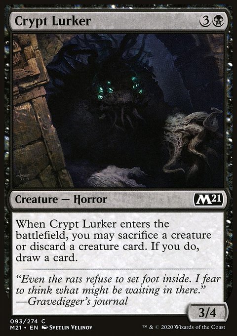 Crypt Lurker, Core Set 2021 #93, Magic: The Gathering card