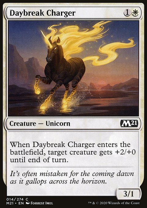 Daybreak Charger, Core Set 2021 #14, Magic: The Gathering card