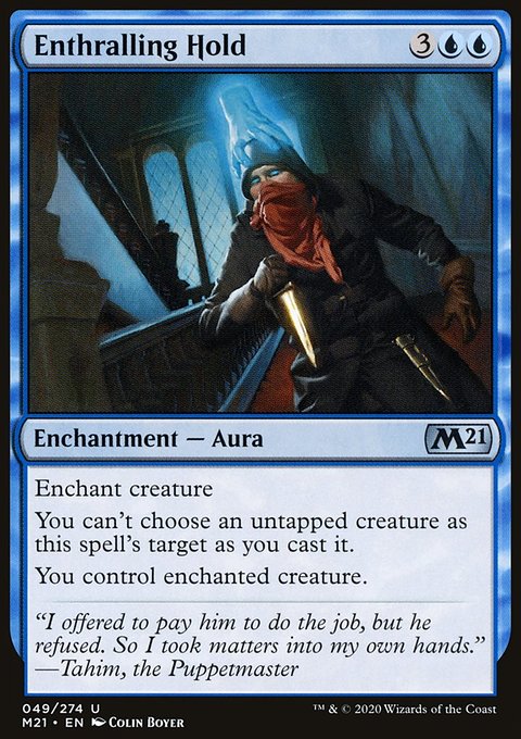 Enthralling Hold, Core Set 2021 #49, Magic: The Gathering card
