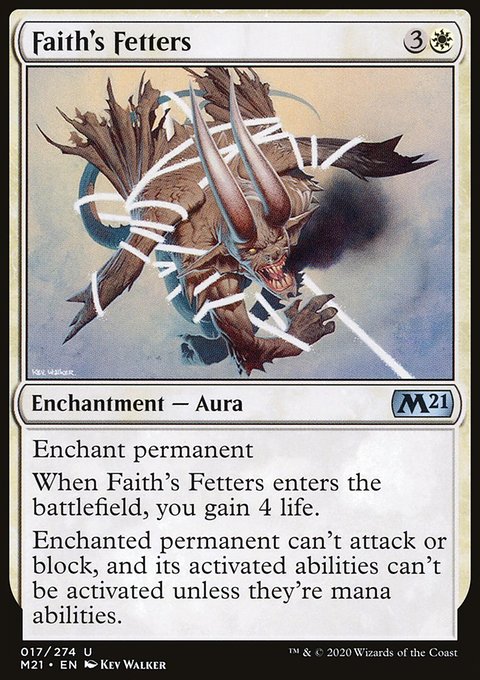 Faith's Fetters, Core Set 2021 #17, Magic: The Gathering card