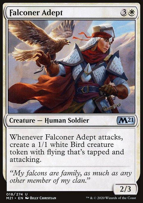 Falconer Adept, Core Set 2021 #18, Magic: The Gathering card
