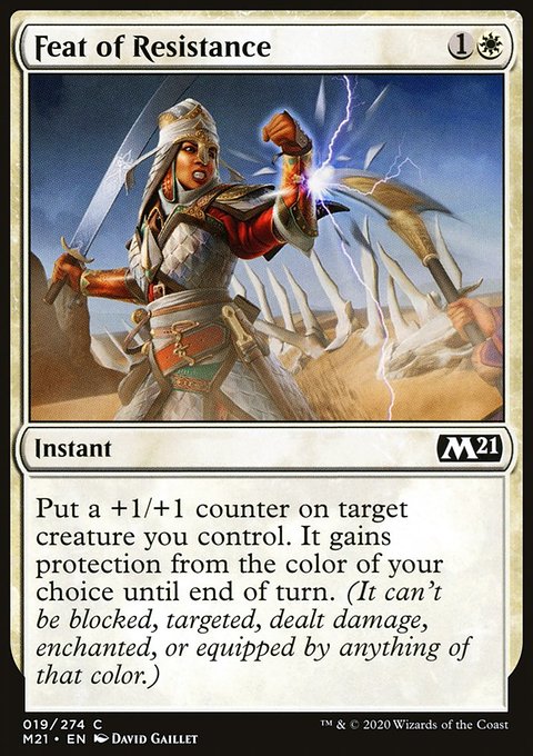 Feat of Resistance, Core Set 2021 #19, Magic: The Gathering card