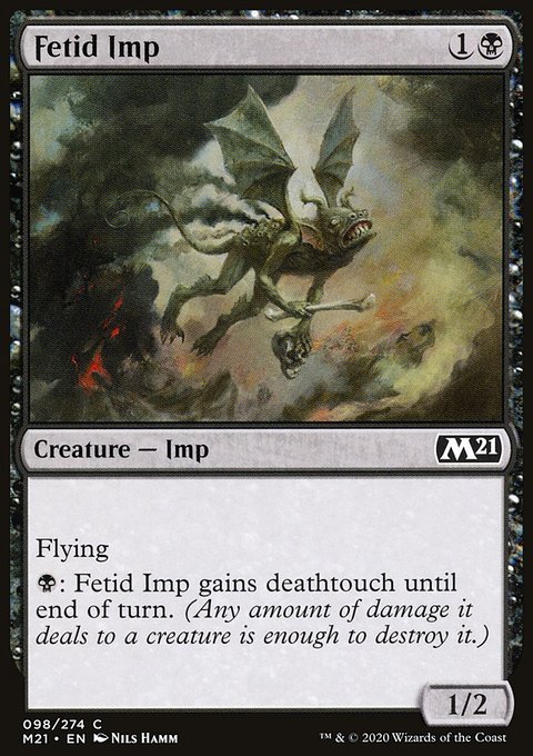 Fetid Imp, Core Set 2021 #98, Magic: The Gathering card