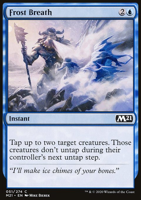Frost Breath, Core Set 2021 #51, Magic: The Gathering card