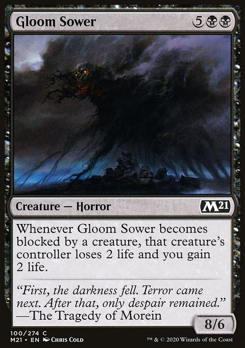 Gloom Sower, Core Set 2021 #100, Magic: The Gathering card