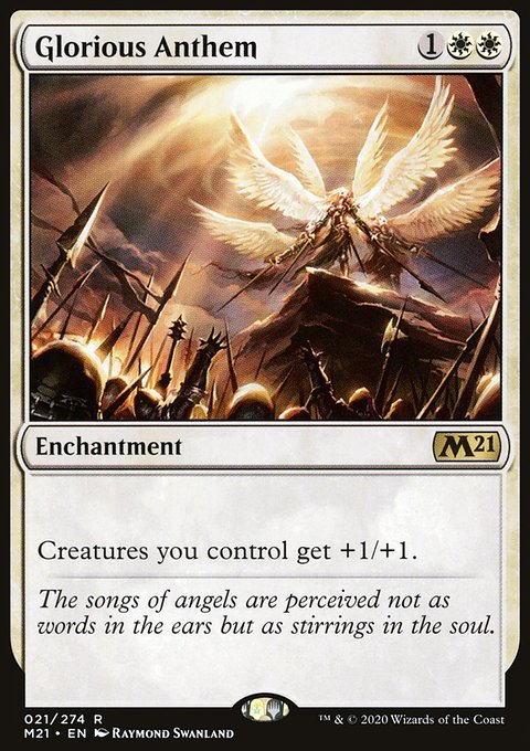 Glorious Anthem, Core Set 2021 #21, Magic: The Gathering card