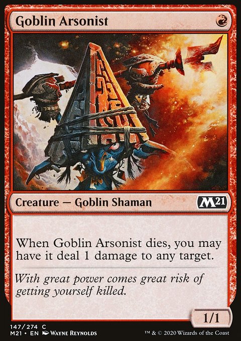 Goblin Arsonist, Core Set 2021 #147, Magic: The Gathering card