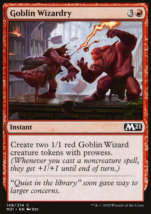 Goblin Wizardry, Core Set 2021 #148, Magic: The Gathering card