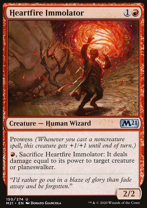 Heartfire Immolator, Core Set 2021 #150, Magic: The Gathering card