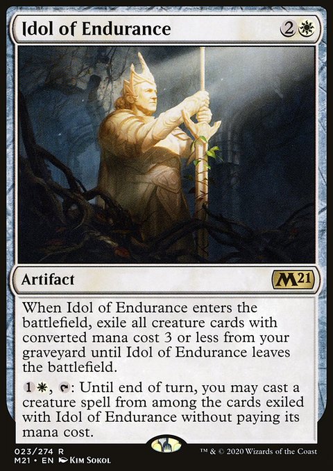 Idol of Endurance, Core Set 2021 #23, Magic: The Gathering card