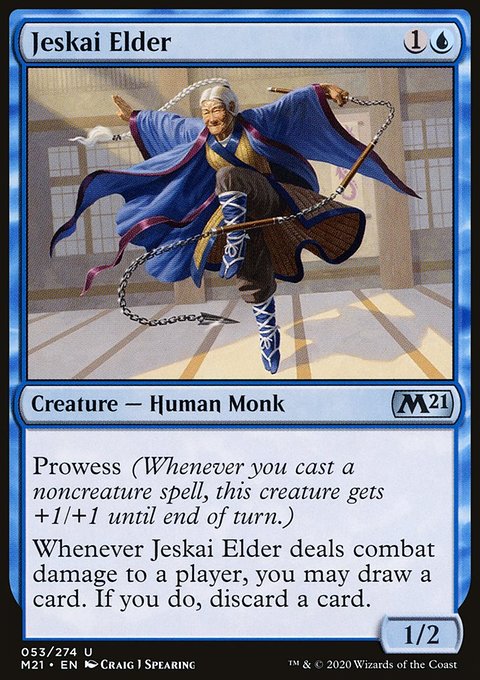 Jeskai Elder, Core Set 2021 #53, Magic: The Gathering card