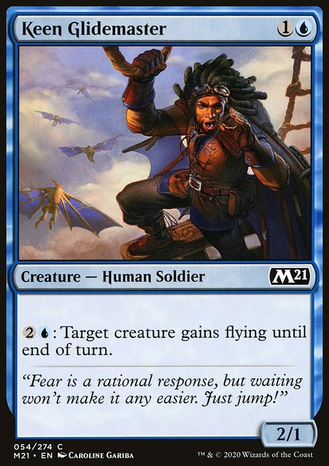 Keen Glidemaster, Core Set 2021 #54, Magic: The Gathering card