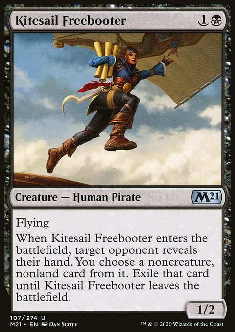 Kitesail Freebooter, Core Set 2021 #107, Magic: The Gathering card