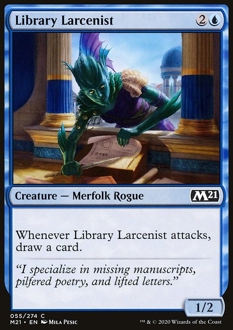 Library Larcenist, Core Set 2021 #55, Magic: The Gathering card
