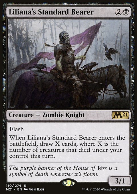 Liliana's Standard Bearer, Core Set 2021 #110, Magic: The Gathering card