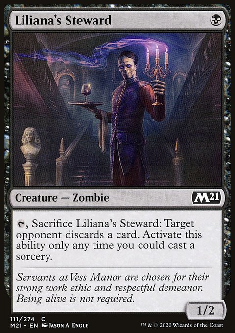 Liliana's Steward, Core Set 2021 #111, Magic: The Gathering card
