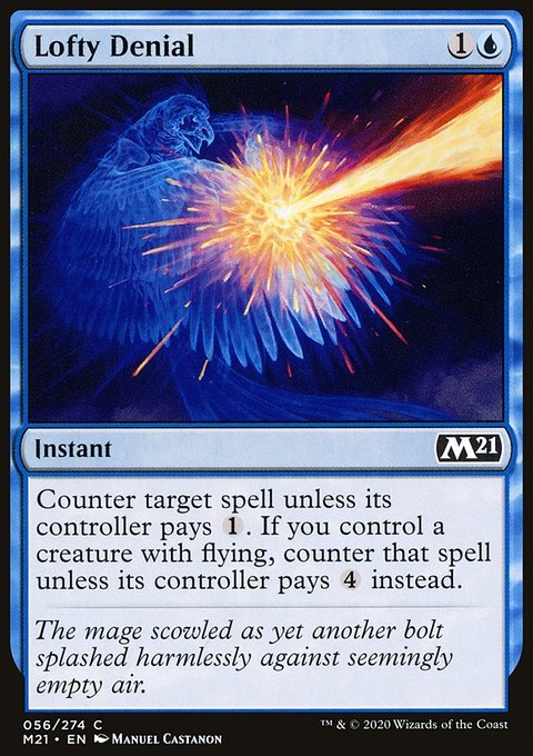Lofty Denial, Core Set 2021 #56, Magic: The Gathering card