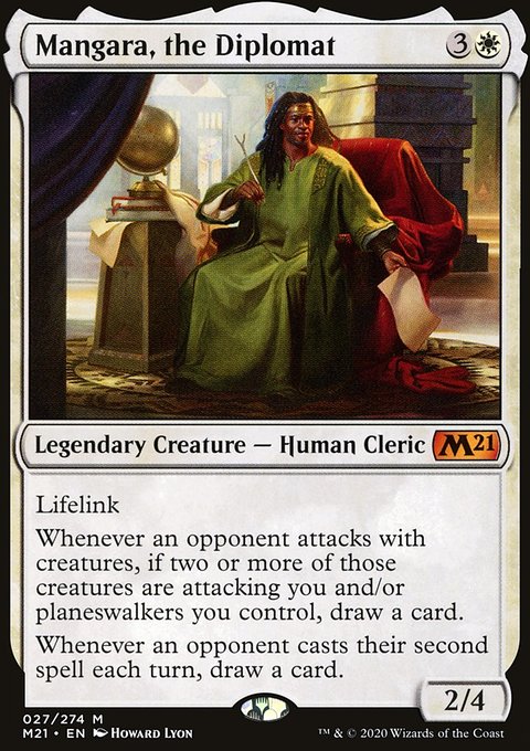 Mangara, the Diplomat, Core Set 2021 #27, Magic: The Gathering card