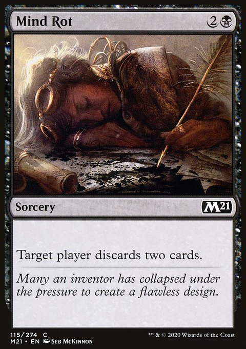 Mind Rot, Core Set 2021 #115, Magic: The Gathering card