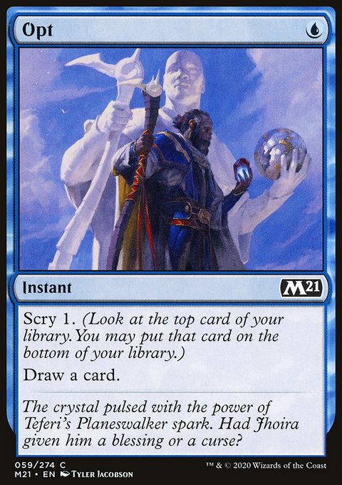 Opt, Core Set 2021 #59, Magic: The Gathering card