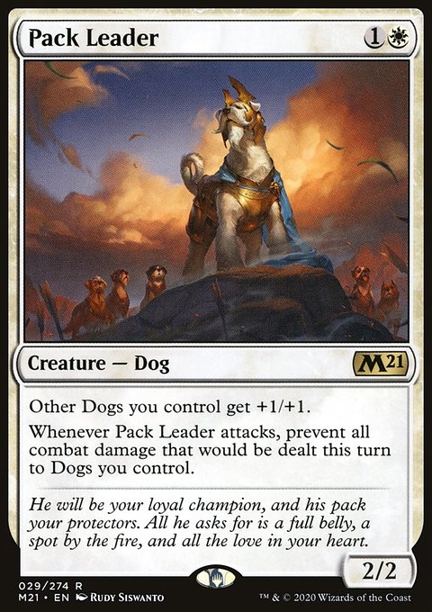 Pack Leader, Core Set 2021 #29, Magic: The Gathering card
