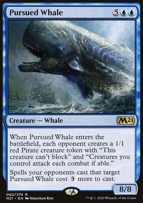 Pursued Whale, Core Set 2021 #60, Magic: The Gathering card
