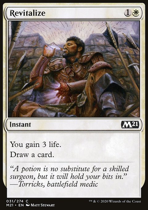 Revitalize, Core Set 2021 #31, Magic: The Gathering card