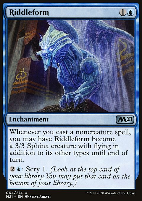 Riddleform, Core Set 2021 #64, Magic: The Gathering card