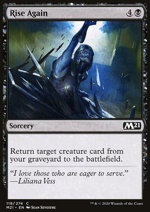 Rise Again, Core Set 2021 #119, Magic: The Gathering card