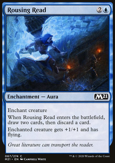 Rousing Read, Core Set 2021 #67, Magic: The Gathering card