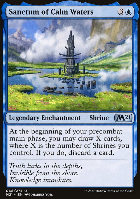 Sanctum of Calm Waters, Core Set 2021 #68, Magic: The Gathering card