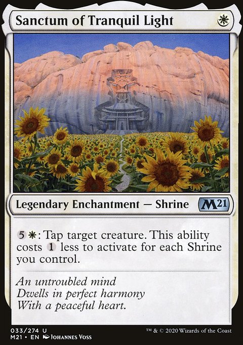 Sanctum of Tranquil Light, Core Set 2021 #33, Magic: The Gathering card