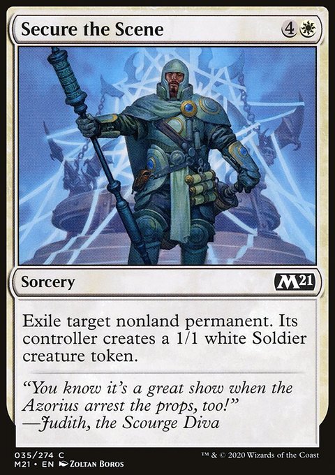 Secure the Scene, Core Set 2021 #35, Magic: The Gathering card