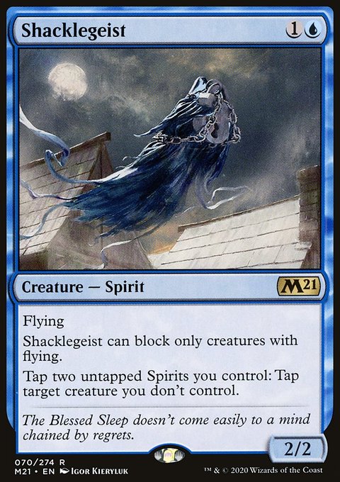 Shacklegeist, Core Set 2021 #70, Magic: The Gathering card