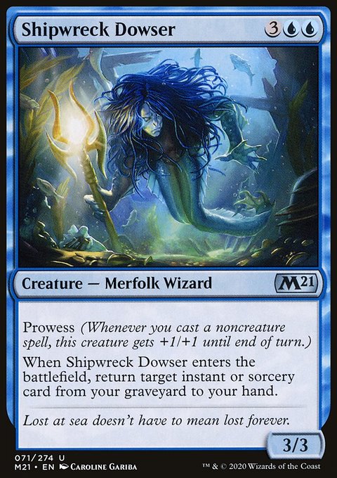 Shipwreck Dowser, Core Set 2021 #71, Magic: The Gathering card