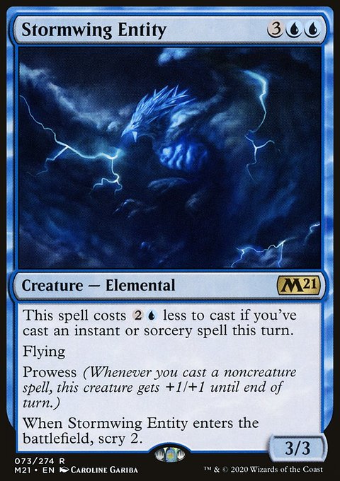 Stormwing Entity, Core Set 2021 #73, Magic: The Gathering card