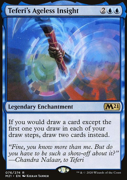 Teferi's Ageless Insight, Core Set 2021 #76, Magic: The Gathering card