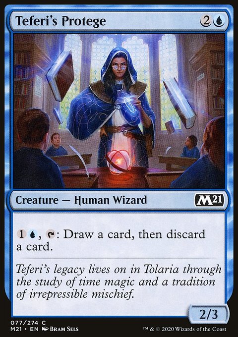 Teferi's Protege, Core Set 2021 #77, Magic: The Gathering card
