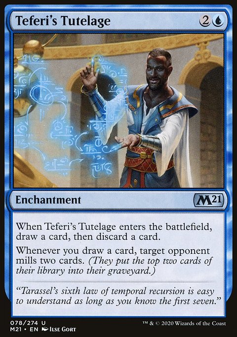 Teferi's Tutelage, Core Set 2021 #78, Magic: The Gathering card