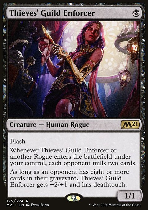 Thieves' Guild Enforcer, Core Set 2021 #125, Magic: The Gathering card