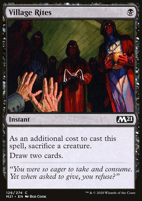 Village Rites, Core Set 2021 #126, Magic: The Gathering card